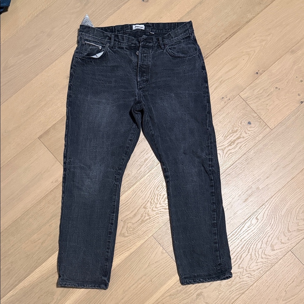 Taylor Stitch Men's Black Straight Jeans